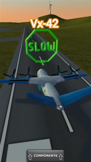 turbo flight simulator plane landing vx-42 gear landing