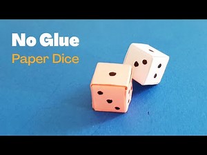 Easy Way To Make a Dice 🎲 / origami dice DIY | How to make a paper Dice? Origami paper craft easy