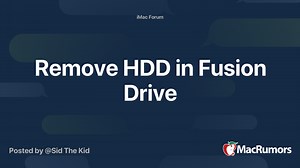 Remove HDD in Fusion Drive
