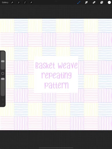 Basket weave repeating pattern tutorial! Beginner friendly and endless possibilities! #procreatetutorial #procreate #repeatingpattern #procreatetutorials #procreatebeginner