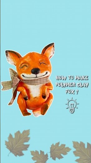 How to Make a Cute Polymer Clay Fox 🦊