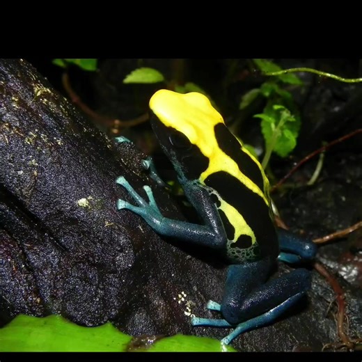 Dyeing poison dart frog (Dendrobates tinctorius), also known as the cobalt poison frog. #poisondartfrog #frogs #notfluffycom #fyp #fypシ