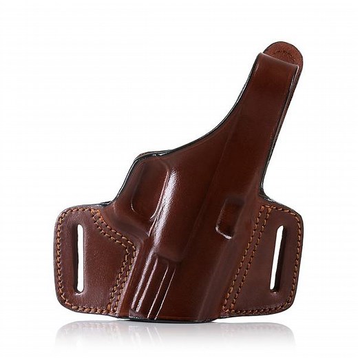 High Ride OWB Leather Holster with Thumb Break | C114 Gyrfalcon | Falco