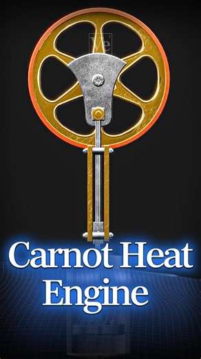 Carnot's Ideal Heat Engine#veritasium #science #physics #entropy