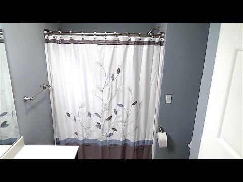 Double Curved Shower Rod Installation - How To Install