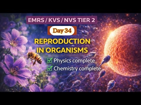 Reproduction in organism Emrs KVS NVS tgt science full concepts + MCQ+ descriptive question