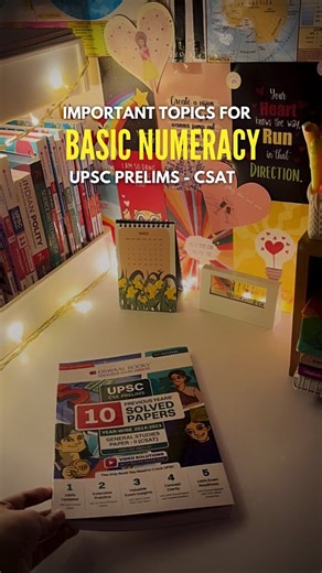 Upsc | Current Affairs | Notes | Studygram on Instagram: "General Studies Paper 2 (popularly known as CSAT) in UPSC prelims is a qualifying paper. Candidates have to score at least 33 percent of total marks allotted for the paper. 👉Important topics for basic numeracy are given below: HCF and LCM Ratio Proportion Mixture and Alligation Time, Speed and Distance Time and work Averages Permutation and Combination Venn Diagram Probability Number series Percentage Clocks and calendars Profit and loss