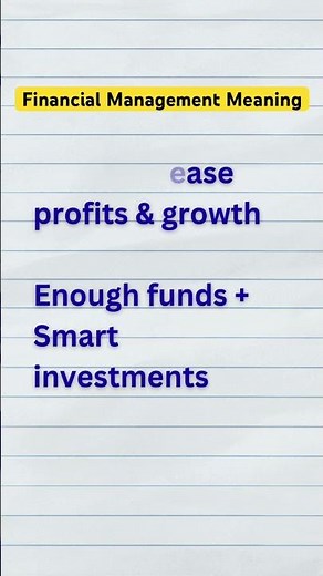 What is Financial Management | Explain Financial Management Meaning | #businessstudy