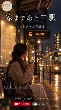 【広告なし・作業用BGM】家まであと二駅 🚉 Soft Jazz Vol.2 | 女性ボーカル・癒し・夜カフェBGM