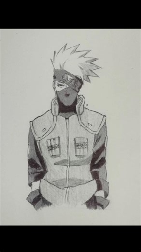 Kakashi hatake From Naruto || #kakashi #shorts #sketch #drawing #how #to #draw ‪@naruto_13edits‬