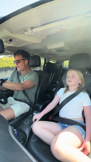 Cruel Spring outside the car, Cruel Summer on the inside. 🎶 ☀️ #taylorswift #cruelsummer #dadlife #swifttok #carpoolkaraoke #fatherdaughter #fyp #foryou