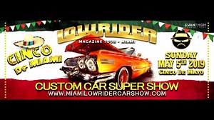 1.5K views · 45 reactions | Cinco de Mayo! Lowrider arrives at the Miami Dade County Fair and Expo center!!! https://www.eventbrite.com/e/miami-lowrider-car-show-on-cinco-de-mayo-may-5-2019-tickets-52414572397?aff=ebdssbdestsearch | Miami Lowrider Car Show | Facebook