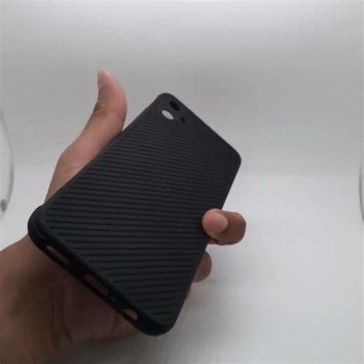 Samsung A05 Carbon Fiber Texture Hard Rubber Armour Back Cover Shockproof Case