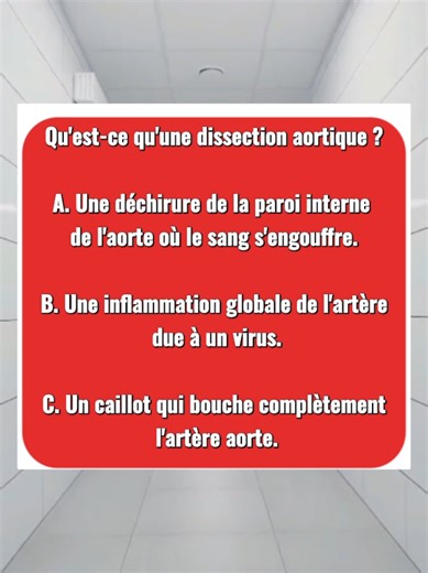 LA DISSECTION AORTIQUE #mespourtoi #tiktokfrance #CapCut #ifsi #infirmiere