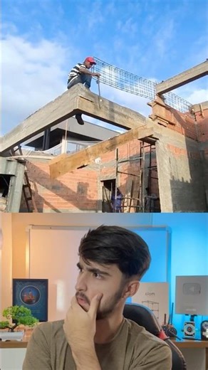 Will this 5-meter cantilever beam stay upright? #civilengineering #construction