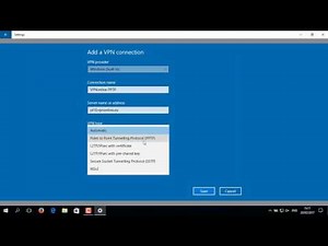 Configuration PPTP client - Windows 10 - VPNonline