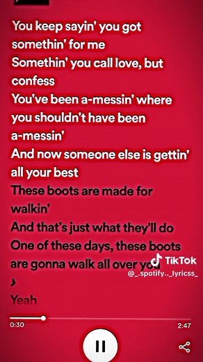 Nancy Sinatra Boots - Song Lyrics and Spotify Video