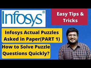 Infosys Puzzles Questions and Answers | Previous Year Questions | PART : 1 🔥🔥