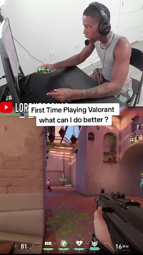 First time playing Valorant any tips ? #valorant #gyro #controller #valorantclips #joycons