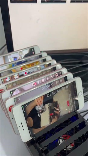 20 USB Ports Phone Farm Holder Charging HUB Setup Bot Farm Granja de bots #phonefarm #boxphonefarm