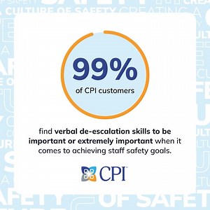 Verbal Intervention Training from CPI equips professionals with the skills to effectively manage challenging behaviors. By focusing on verbal de-escalation techniques, the program improves decision-making in tense situations, leading to a safer, more productive environment where all individuals feel valued and supported. Learn more: https://bit.ly/3V4sJGp | Crisis Prevention Institute