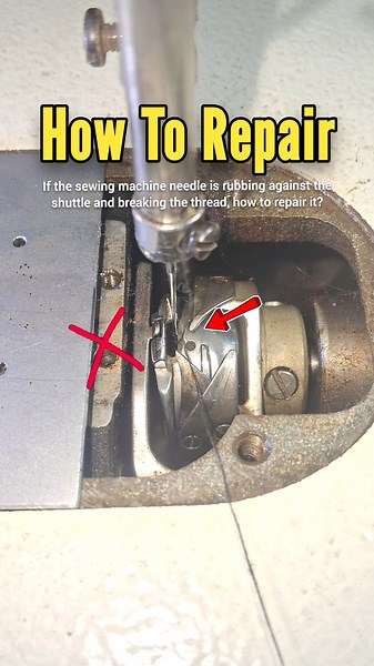 Sewing Machine Shuttle Setting Problem Fix | Needle & Thread Break Repair #sewing #stitch #shorts