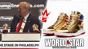 Trump Booed At Sneaker Con While Revealing His New 'Never Surrender High-Top Sneaker' For $399!
