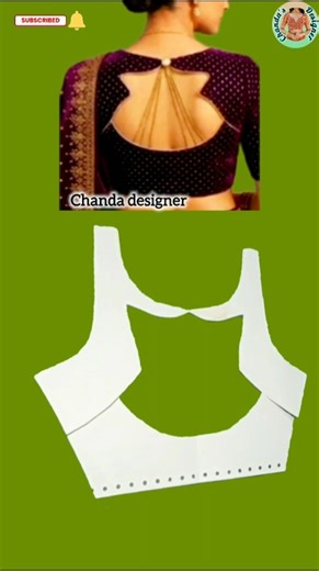 New Designer Keyhole Blouse Pattern | Easy Blouse Cutting Method #shorts #trending #viral #fashion