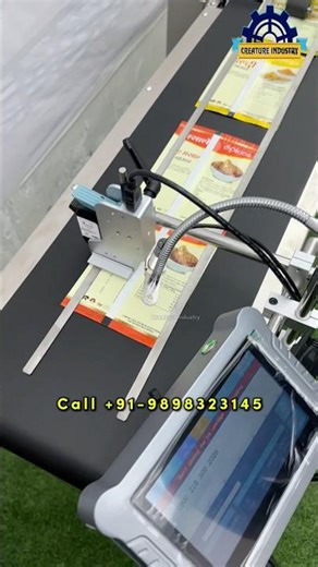 Stacker With Conveyor High-Speed Printing TIJ Machine for Mrp date, Expiry, Mfd #creatureindustry