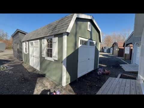 P12876 - 12x20 Colonial Dutch Barn Shed