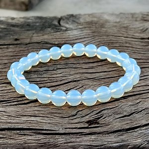 Opalite Beaded Bracelet : Ease Stress & Anxiety 8mm Natural Stone Bracelets - Etsy