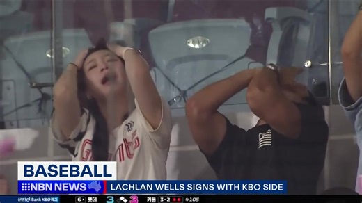 Lake Macquarie baseballer Lachlan Wells is heading back to Korea after signing with reigning KBO champions, the LG Twins. KBO LG Twins Baseball Club Australian Baseball League Adelaide Giants | Adam Murray - NBN News