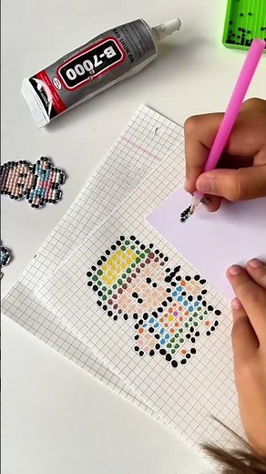 Pixel art con diamond painting. Cómo hacer pixel art de Stranger Things