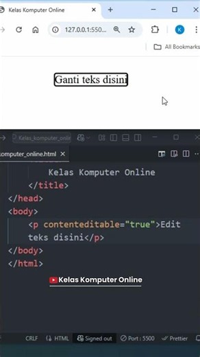 Secret Trick to Edit Any Website Text Directly in the Browser! No JS #Shorts