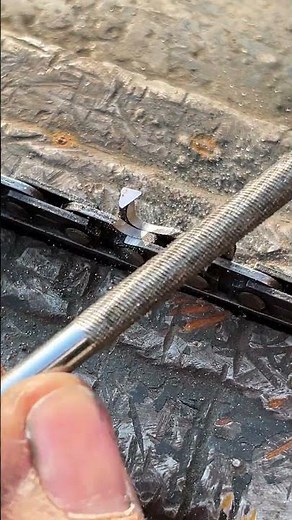 Sharp a Chainsaw #chain #chainsaws #sharps #sharpening #youtubeshorts #shorts