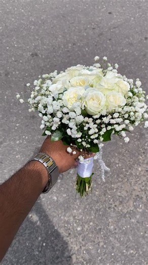 Premium fresh white rose bunch 💐 | Flowers Pick