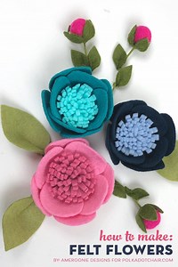 How to make Adorable Felt Flowers - the Polka Dot Chair