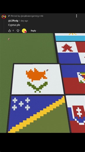 Day 108: Cyprus 🇨🇾 Flag | Minecraft