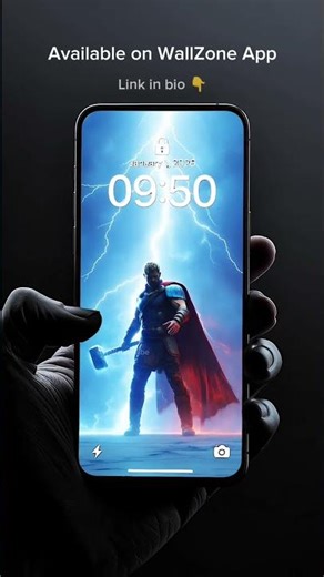 Thor Thunder & Lightning Mjolnir Hammer Smash Live Wallpaper For Android ⚡🔨 #shorts