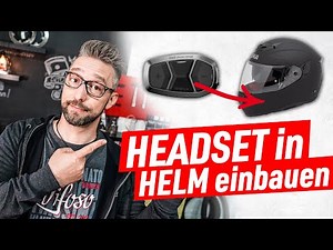 HOW TO: Install a communication device in a motorcycle helmet