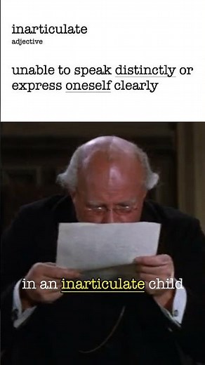 Todays word: INARTICULATE