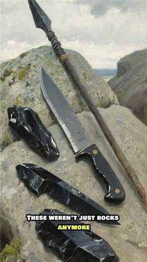 Forging a Weapon From an Exploding Mountain #earlyhumans #prehistoricstory #prehistorichumans