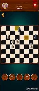 Chess club app. First time i beat the master on level 8 #chess #games #chessgame