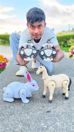 Remote Control 2Ta Khargosh And Rc Big Horse Ki Unboxing Dise 😍