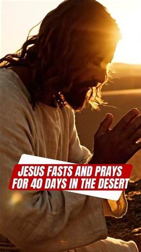Jesus Fasts and Prays for 40 Days in the Desert ✝️🌵 | Strength, Faith, and Divine Devotion
