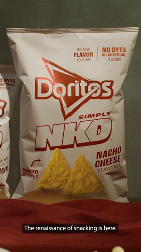 Hear ye, hear ye! Introducing Doritos and Cheetos SIMPLY NKD, now made with no dyes or artificial flavors. Available for pre-order now. | Doritos
