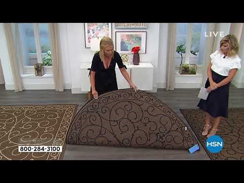 Oasis 5' x 7' Double Border Indoor/Outdoor Reversible Rug