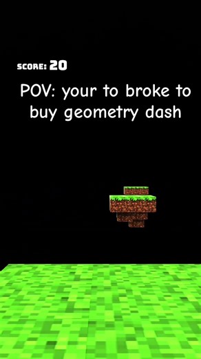 When your too broke to buy geometry dash