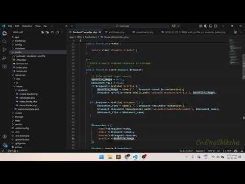 Laravel File Upload & Edit Tutorial in Hindi | CRUD with Image Upload #LaravelFileUpload #CSI #hindi