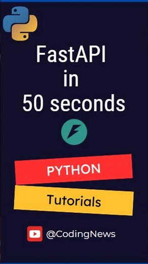 FastApi in 50 Seconds #python #programming #softwareengineer